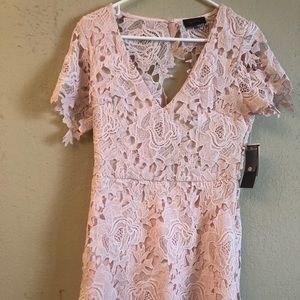 Pink Lace Dress